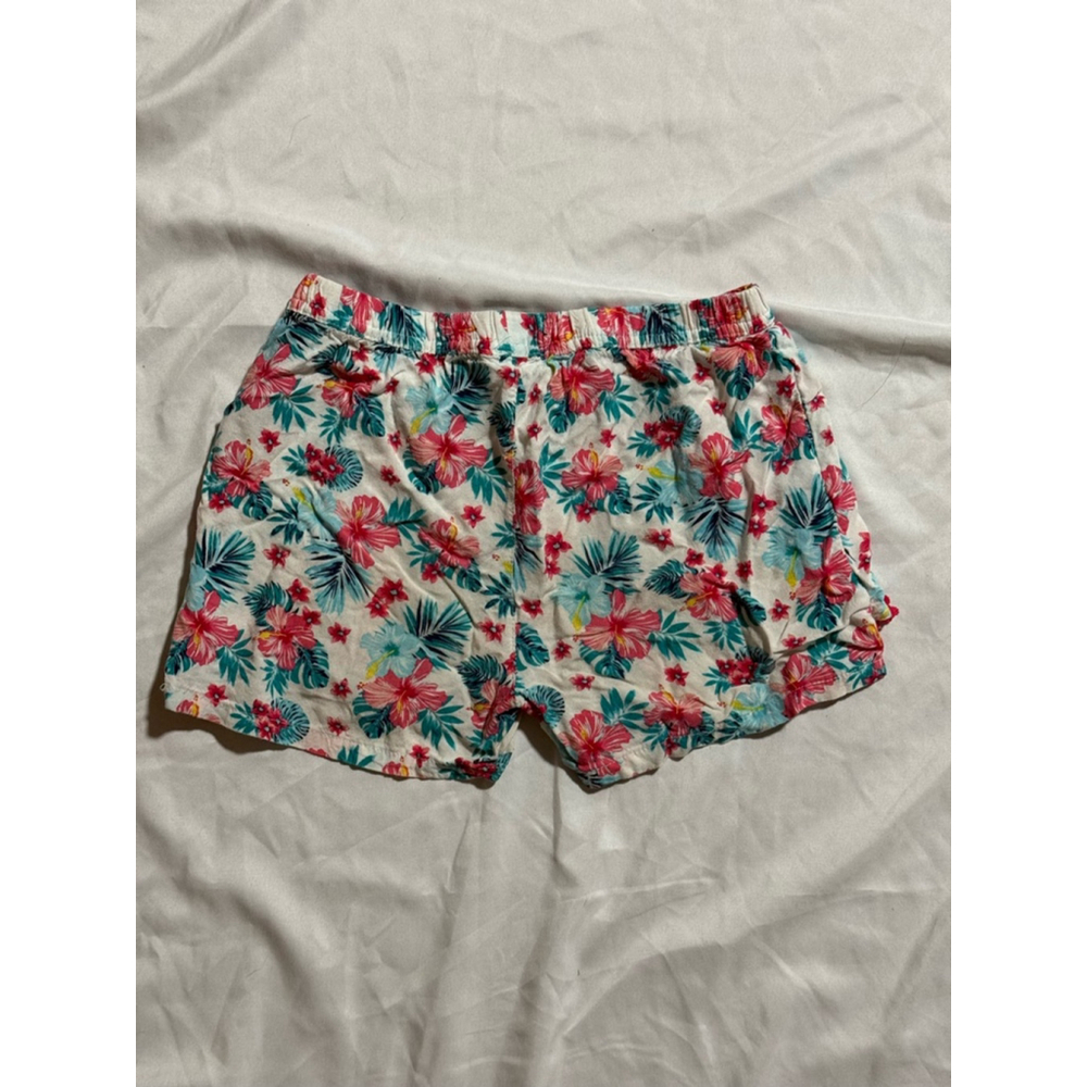 Girls Pink & Violet Floral Shorts Size M (10/12)
